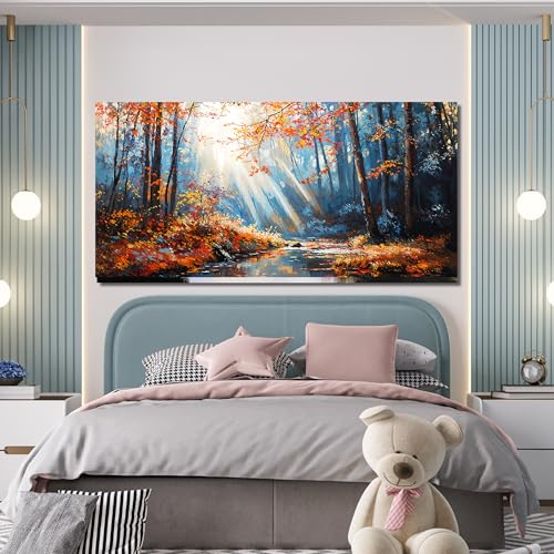 Forest Wall Art Prints Large Canvas Wall Art Decor For Living Room 29"X58"