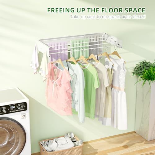 Wall Mounted Drying Rack 32''