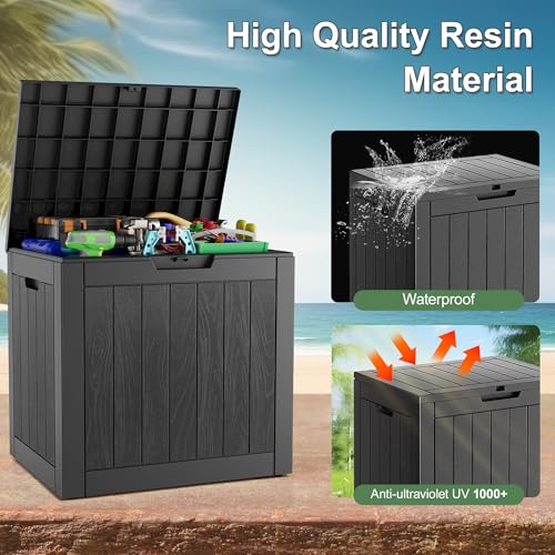 32 Gallon Outdoor Storage Box 2 Pack All