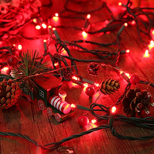 5MM Wide Angle Christmas String Lights Red