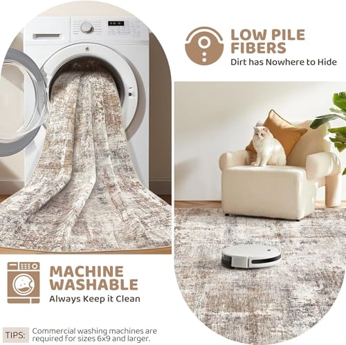 6ft Round Area Rug Living Room Rugs (24 Count)