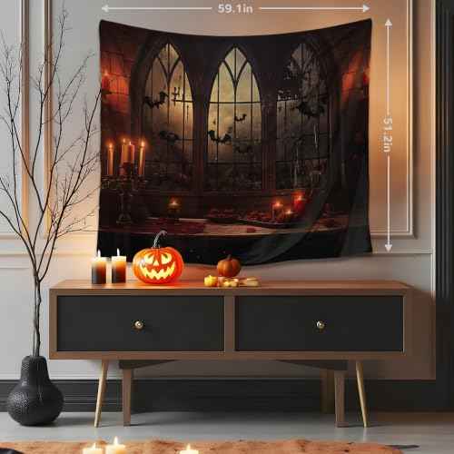 Halloween Tapestry Wall Hanging 59.1"x51.2"