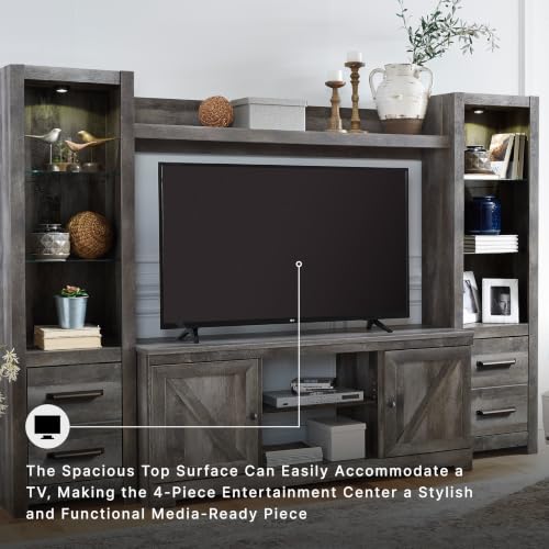 Wynnlow 4 Piece Entertainment Center