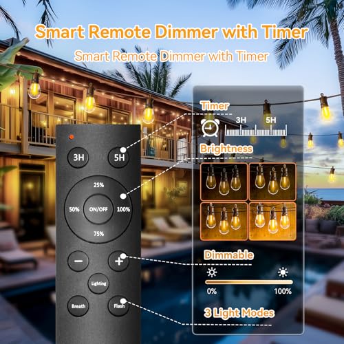 Outdoor String Lights Patio LED