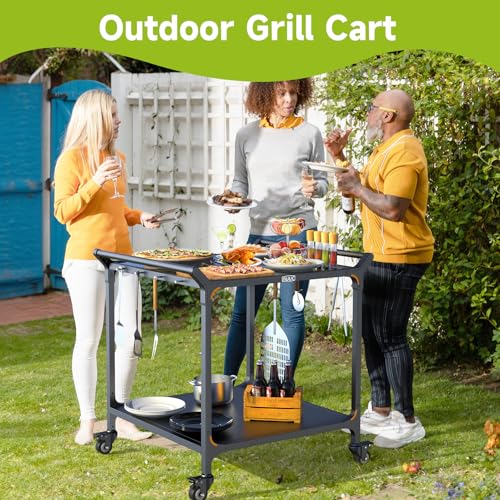 Outdoor Grill Cart on Wheel 32" x 32"