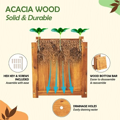 Hardwood Outdoor Flower Box