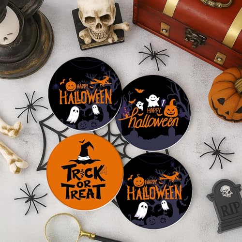 Halloween Coasters for Drinks (6 Count)