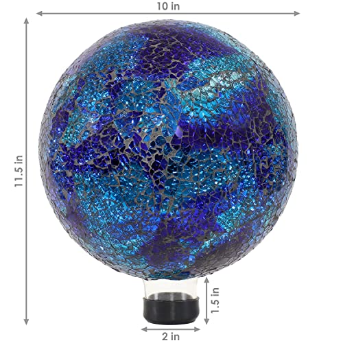 Sunnydaze 10" Mosaic Glass Gazing Ball for Garden