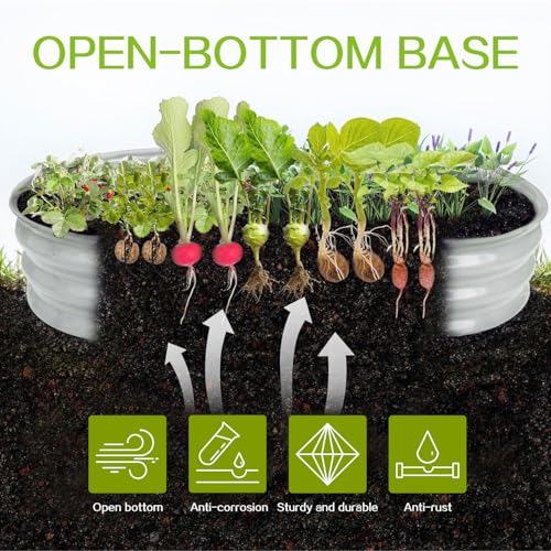 Gardmax Galvanized Raised Garden Bed