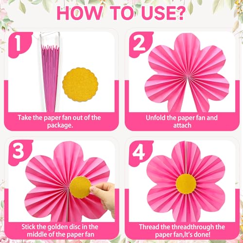 12 Pcs Pink Purple Party Decorations (12 Count)