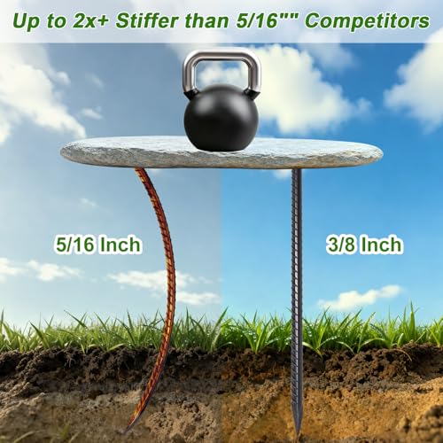Straight Rebar Stakes 16 Inch 3 (16 Count)