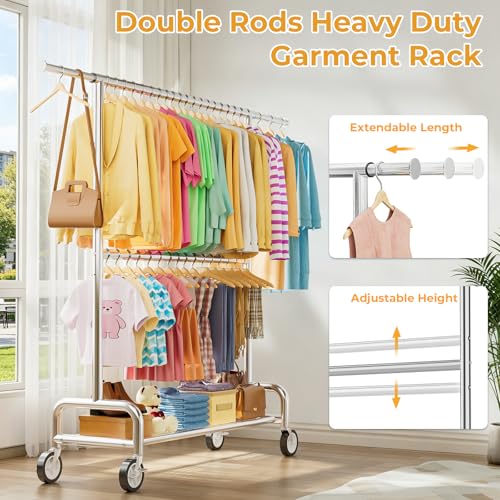 Heavy Duty Clothes Rack Load 860LBS