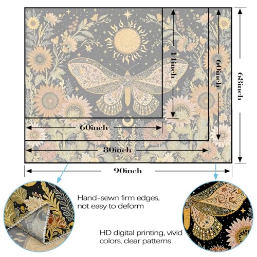 Celestial Moth Tapestry