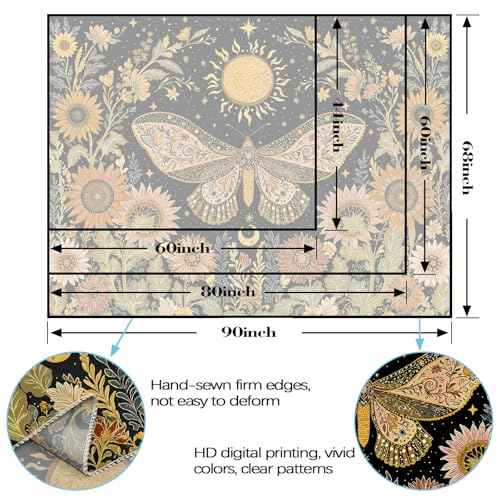 Celestial Moth Tapestry