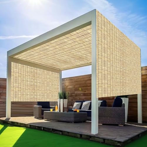 Bamboo Fence Bamboo Screens Outdoor for Patio (64 Sq Ft)
