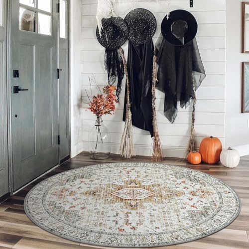 Washable Round Rug 4ft
