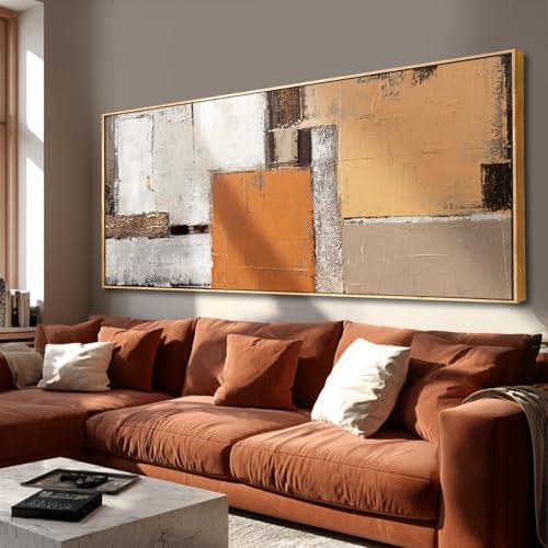 Modern Wood Wall Decor Geometric Wall Art Abstract Decorative Painting 32"x70" Large Pictures for Bedroom Decorations for Office