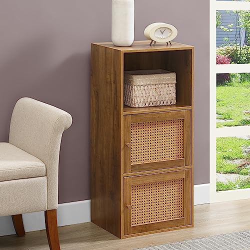 Xtra Storage Boho Weave 2 Door Cabinet 16.5"