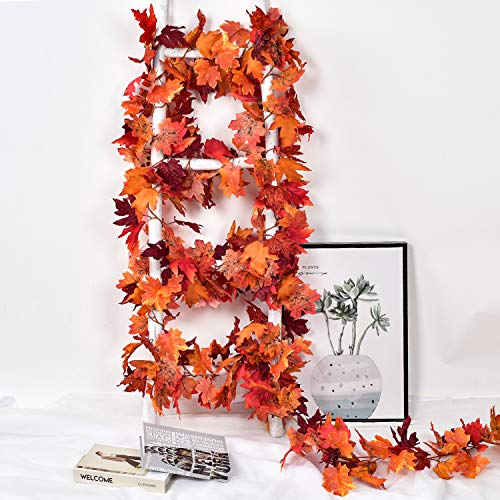 2 Pack Fall Garland Maple Leaf (11.8 Foot)