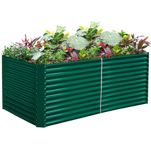 8x4x3ft Rectangular Galvanized Raised Garden Beds