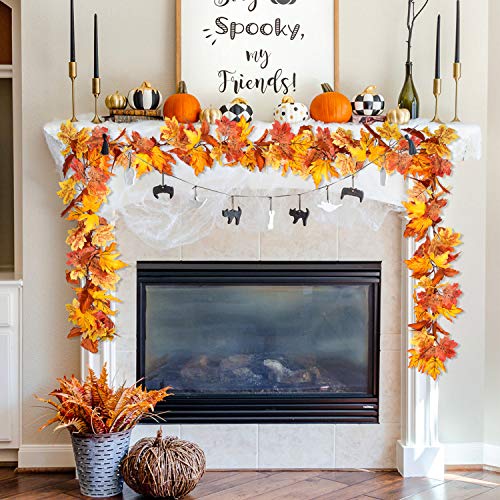 2 Pack Maple Leaves Fall Garland Clearance (11.6 Foot)