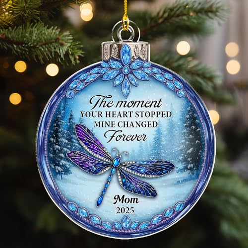 Personalized The Moment Your Heart Stopped Acrylic Ornament