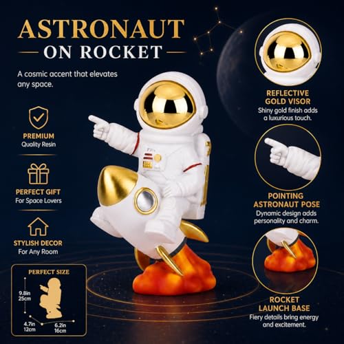 Artemis 2 Astronaut Rocket Figurines and Sculptures