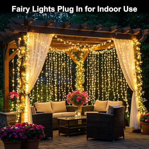 200FT 600LED Christmas Lights Plug in