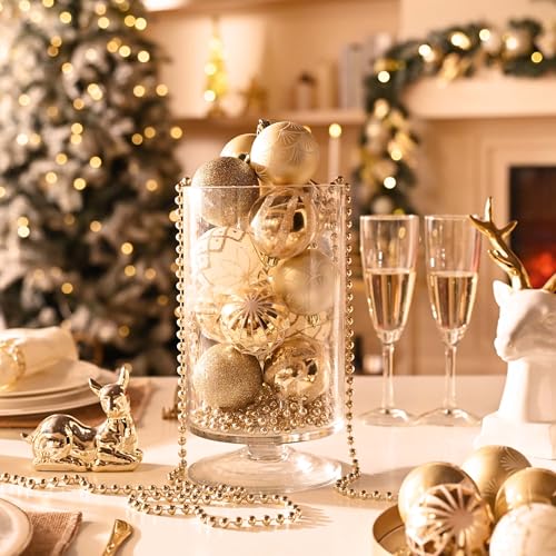 30ct Christmas Tree Decorations Ball Ornaments 2.36 Inches (30 Count)