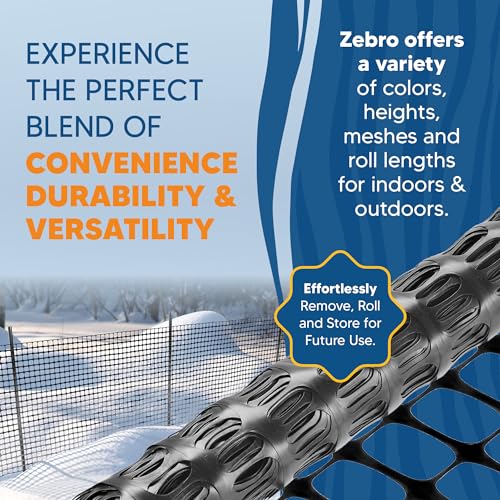 4' x 50' Black Plastic Garden Fence Roll (28800 sq inches sq inches)