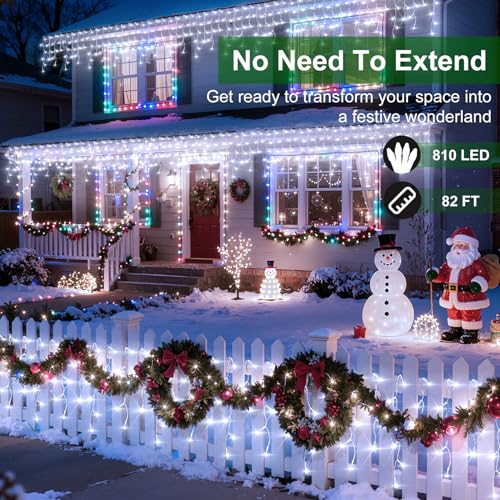 810 LED 82FT Christmas Lights Outdoor (82 Foot)