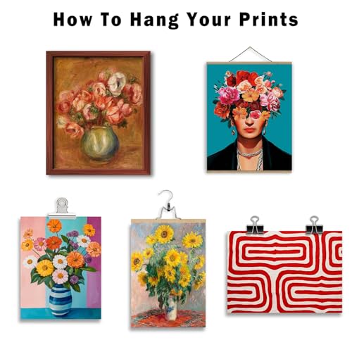 16 PCS Eclectic Wall Art Decor (16 Count)