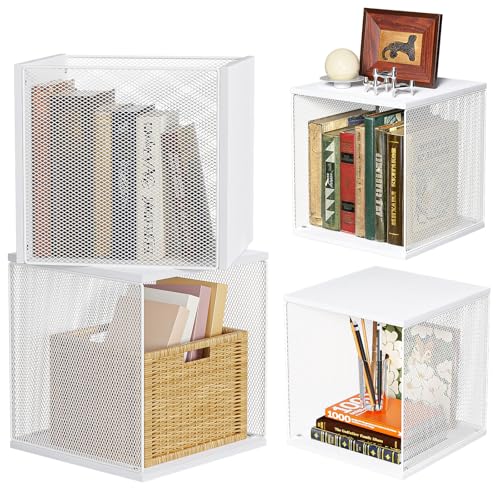2 Cube Organizer Bookshelves DIY Variable Stackable Cube Storage Organizer for Kid Bedroom (2 Count)