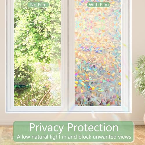 Window Privacy Film Static Cling (321.46 Sq Ft)