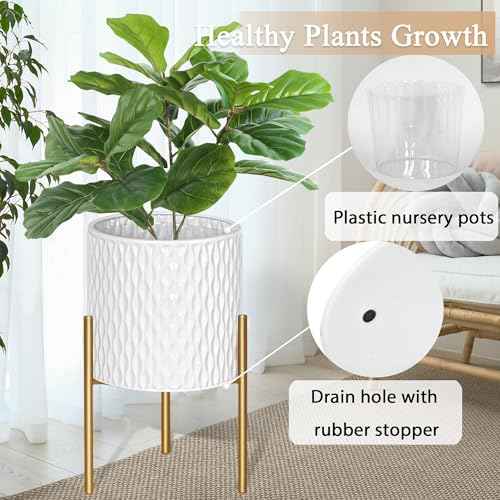 Plants Pots with Stand (2 Count)