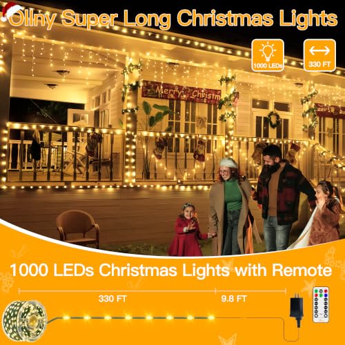 Christmas Lights 1000 LED 330 FT (330 Foot)