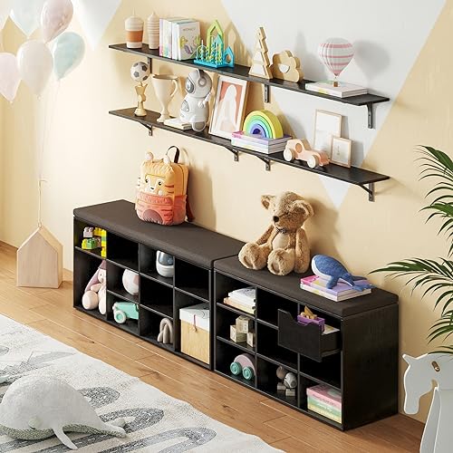 Long Wall Shelves (2 Count)