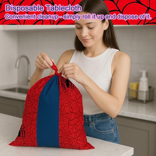 3 Pack Spider Theme Tablecloths (3 Count)