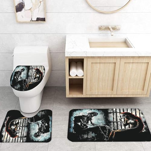 Halloween Decorations Shower Curtain Set with Non