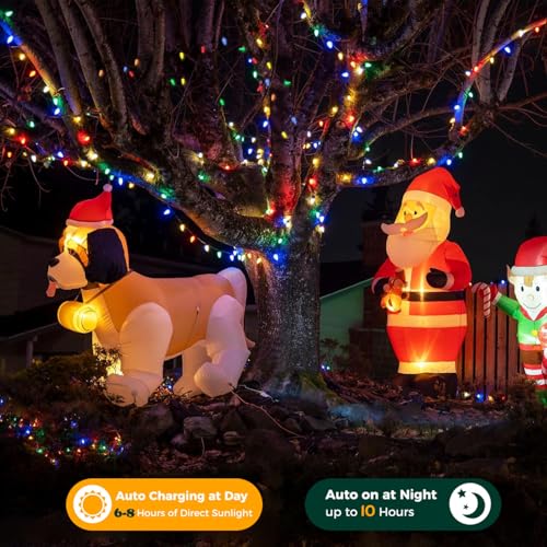 39Ft 100 LED Solar Christmas Lights Outdoor (39 Foot)