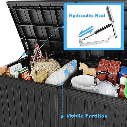 200 Gallon Deck Boxes Outdoor Waterproof