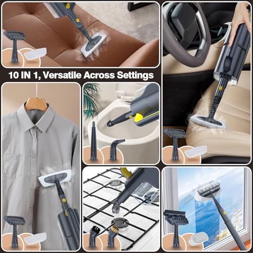 10-in-1 Steam Cleaner, Detachable Handheld Steam Mop for Multi-Surface (17 Count)