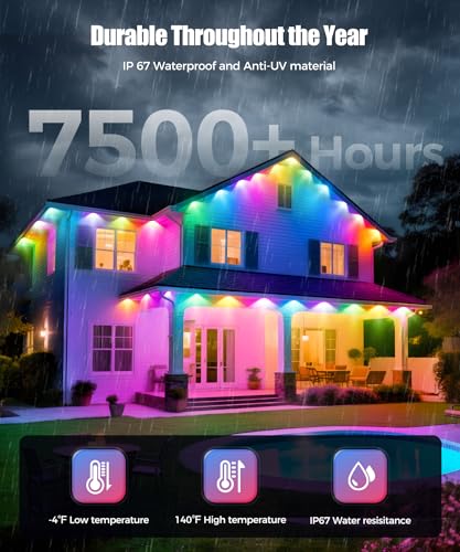 Permanent Outdoor Lights for House (150 Foot)
