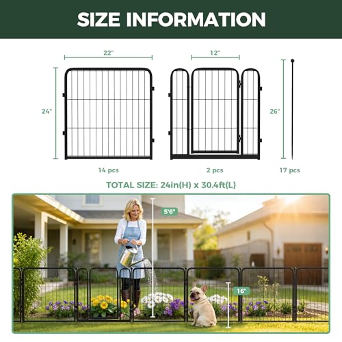 No Dig Garden Fence (59.3 Sq Ft)