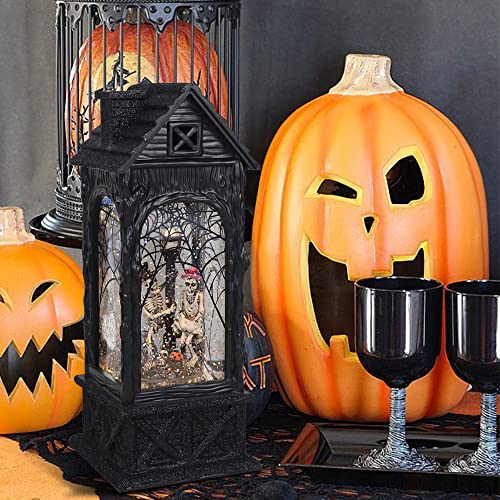 Halloween Ghost Projection Snow Globe Lantern with 6 Hour Timer