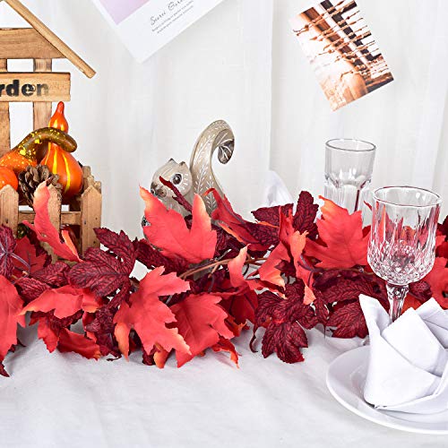 2 Pack Maple Leaves Fall Garland