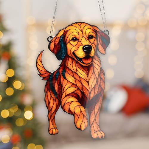 Big Size 6" Golden Retriever Ornament