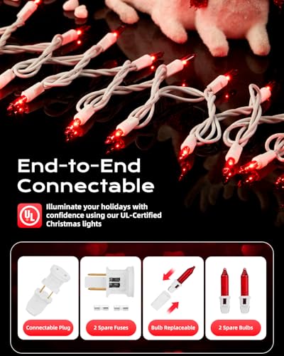 Red Mini String Lights (100 Count)