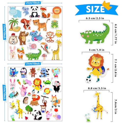 Window Clings Stickers for Kids Window Gel Clings Decals Thick Gel Clings Toddlers and Adults Classroom Home Nursery Airplane Birthday Party Supplies