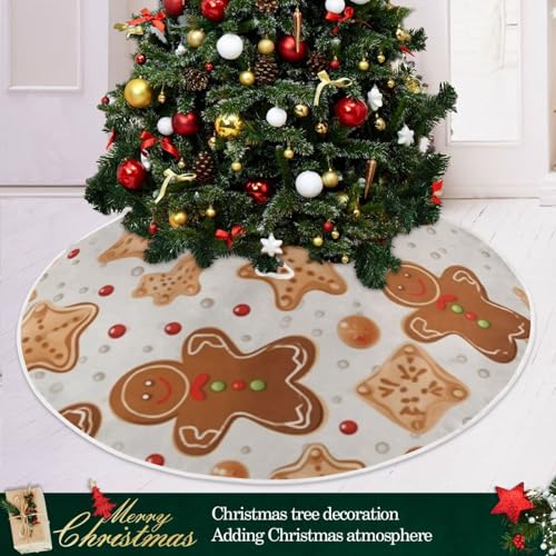 Gingerbread Christmas Tree Skirt